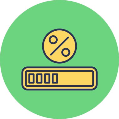 Basit yükleme simgesi, vektör illüstrasyonu