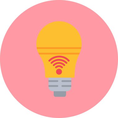 Akıllı Işık simgesi vektör çizimi