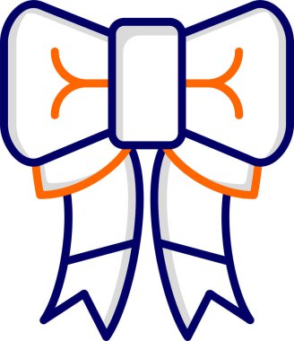 Kurdele yayı. Web simgesi basit illüstrasyon