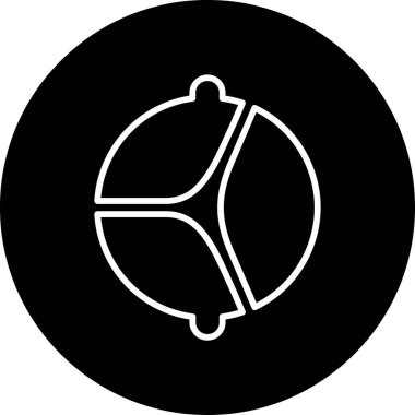 Aort kapakçığı. Web simgesi basit illüstrasyon