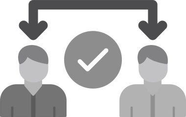 Ortaklık web simgesi vektör illüstrasyonu