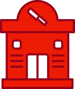 Restoran dairesi simgesi, vektör çizimi 