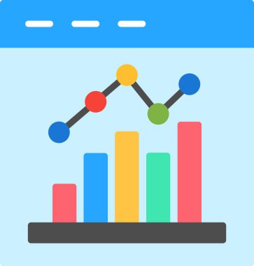 veri analiz vektörü resimleme   