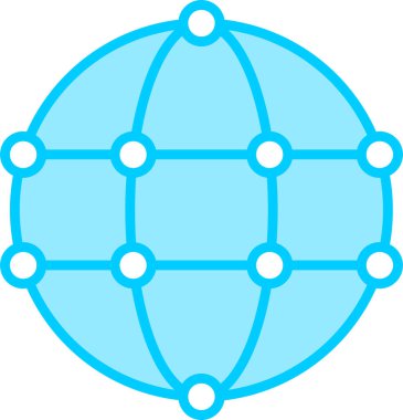 Basit bir Global simgesi. vektör tasarımı