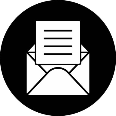 E-posta. Web simgesi basit illüstrasyon 