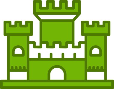 kale ikonu vektör illüstrasyonu 
