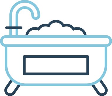 Küvet. Web simgesi basit tasarım 