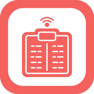 Basit ölçek. Web simgesi basit illüstrasyon