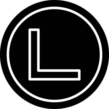 Sağ Açı. Web simgesi basit illüstrasyon