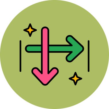 Basit oklar. Web simgesi illüstrasyonu