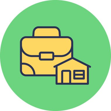 Portföy web simgesi vektör illüstrasyonu