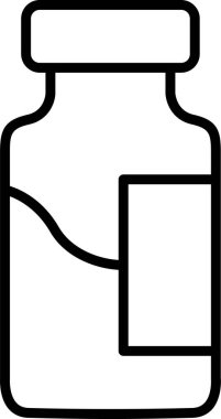 Kavanoz yemek simgesi taslak biçiminde