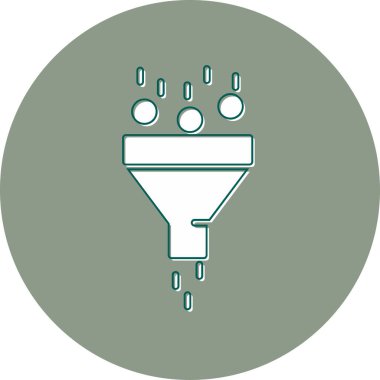 filtre ağ simgesi vektör illüstrasyonu