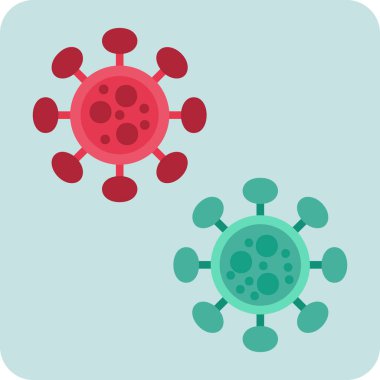 virüs web simgesi, vektör çizim