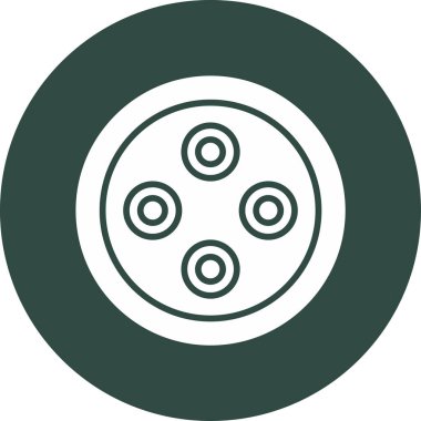 Plasmodium Falciparum Simgesi, Beyaz Arkaplan Vektör İllüstrasyonu 