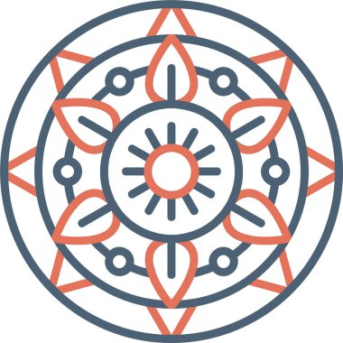 mandala tasarımı, web basit illüstrasyonu