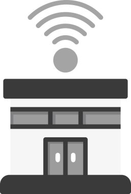 Akıllı ev. Web simgesi basit tasarım