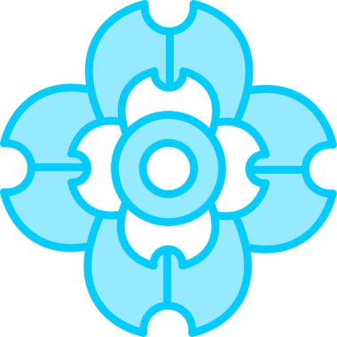 Şampanya çiçeği. Web simgesi basit tasarım