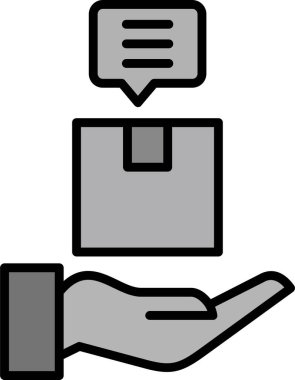 Basit ürün simgesi izole edilmiş arkaplan