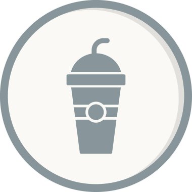 kahve fincanı simgesi, vektör illüstrasyonu 