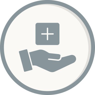 Sağlık hizmetleri. Web simgesi basit illüstrasyon