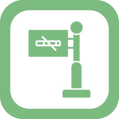 Basit Sigara İçilmez simgesi