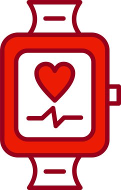 akıllı saat simgesi, vektör illüstrasyonu basit tasarım