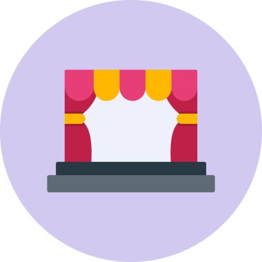 sahne web simge vektör çizim