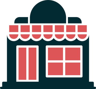 Dükkan. Web simgesi basit tasarım