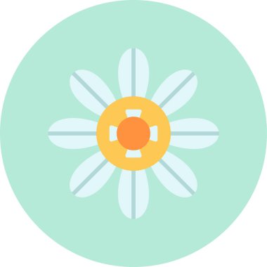 Yasemin çiçeği ikonu vektör illüstrasyonu