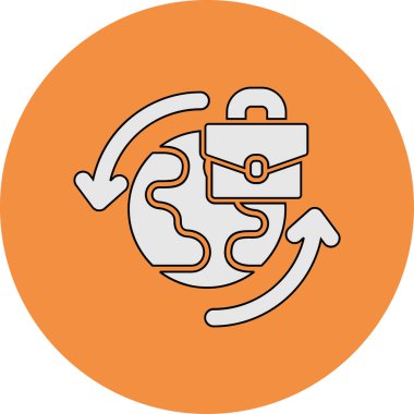 Çalışma ağı simgesi, vektör illüstrasyonu