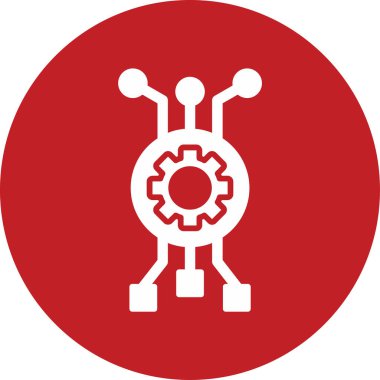 algoritma web simgesi vektör illüstrasyonu