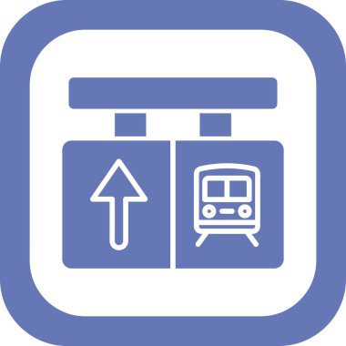 Ayrıl. Web simgesi basit illüstrasyon