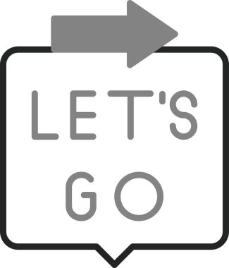 Hadi gidip ok ikonu vektör illüstrasyonunu yapalım