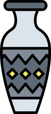 Vazo. Web simgesi basit illüstrasyon