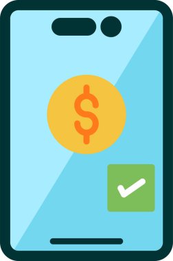 Basit Çevrimiçi Ödeme vektör çizimi