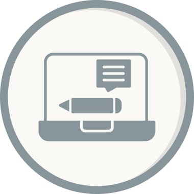 Geri besleme modern simgesinin vektör illüstrasyonu