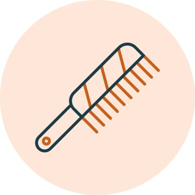 saç tarak ikonu vektör illüstrasyonu  