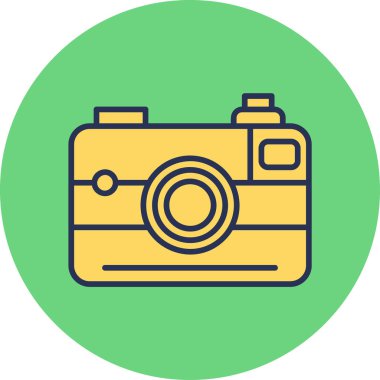 kamera simgesi vektör illüstrasyonu