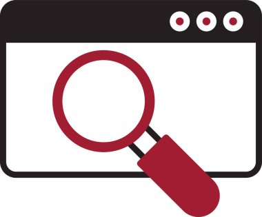 Veri analizi. Web simgesi basit illüstrasyon 