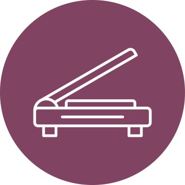 Giyotin ağ ikonu vektör illüstrasyonu