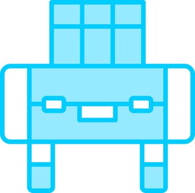 Bir tablo simgesinin vektör illüstrasyonu