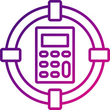 hedef simge, vektör illüstrasyonu basit tasarım