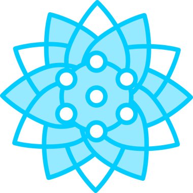 Meksika Aster çiçek vektör illüstrasyonu 