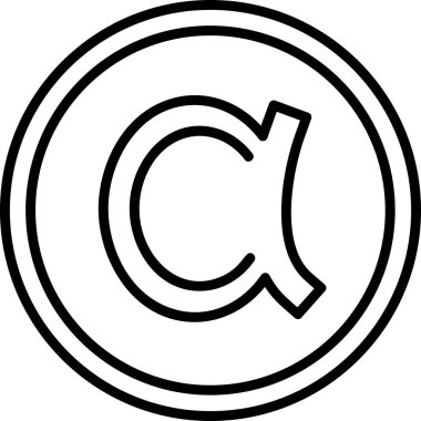 Alfa. Web simgesi basit tasarım