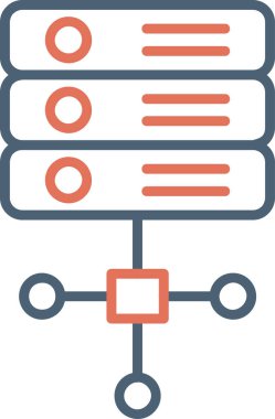 Sunucu. Web simgesi basit tasarım 