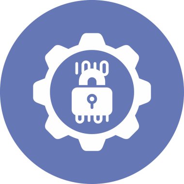 güvenlik simgesi vektör illüstrasyonu 