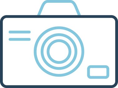 kamera simgesi vektör illüstrasyonu