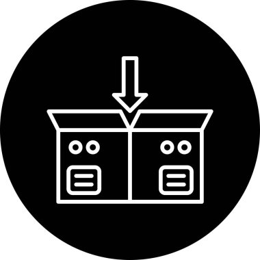 paket web simgesi vektör illüstrasyonu