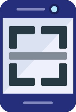 Taranıyor. Web simgesi basit illüstrasyon